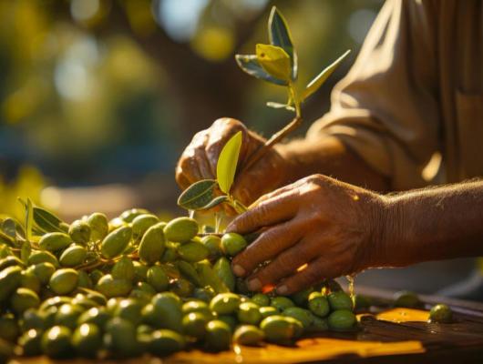 Olive picking